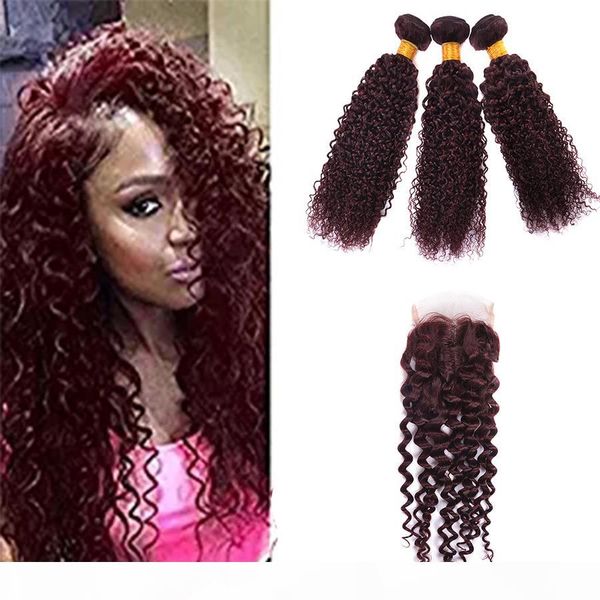 99j burgundy brazilian kinky curly virgin hair with closure brazilian hair weave bundle with closure meches bresilienne lots avec closure, Black;brown
99j burgundy brazilian kinky curly virgin hair with closure brazilian hair weave bundle with closure meches bresilienne lots avec closure, Black;brown