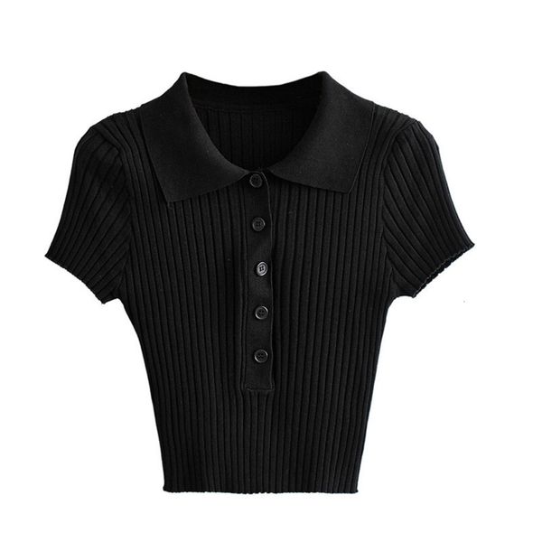 style single breasted high stretch slim ins knit lapel short open navel polo button t-shirt, Black;gray
style single breasted high stretch slim ins knit lapel short open navel polo button t-shirt, Black;gray