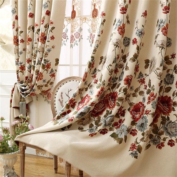 american pastoral embroidered blackout curtains chenille fabric for living room bedroom door decro drapes blinds luxury tulle #4
american pastoral embroidered blackout curtains chenille fabric for living room bedroom door decro drapes blinds luxury tulle #4