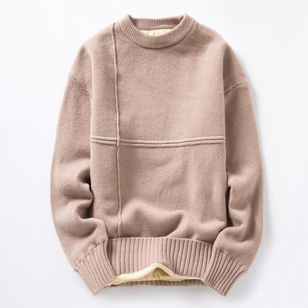 mens winter plus velvet padded sweater round neck winter casual long sleeved sweaters warm male solid color loose, White;black
mens winter plus velvet padded sweater round neck winter casual long sleeved sweaters warm male solid color loose, White;black