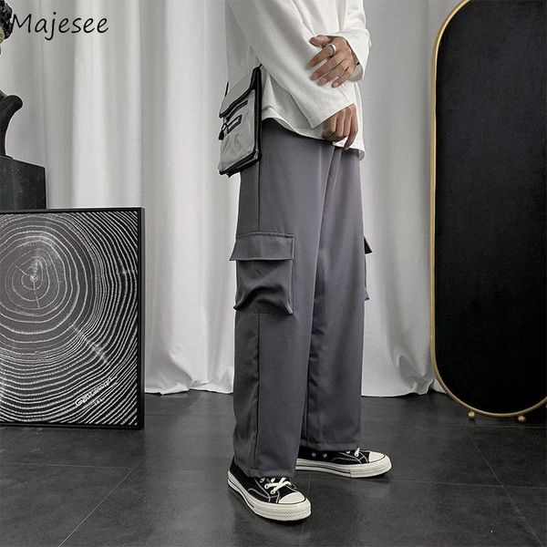 casual pants men solid pockets hong-kong style straight draped cargo-pants fashion all-match students spring-autumn thin kpop bf, Black
casual pants men solid pockets hong-kong style straight draped cargo-pants fashion all-match students spring-autumn thin kpop bf, Black