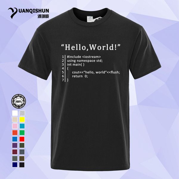 yuanqishun funny men geek t shirt hello world t-shirt summer fashion 17 colors cotton short sleeve programmer tshirt 1183-k, White;black
yuanqishun funny men geek t shirt hello world t-shirt summer fashion 17 colors cotton short sleeve programmer tshirt 1183-k, White;black