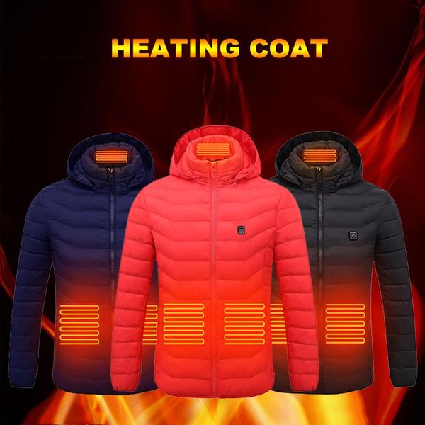 men's down & parkas men winter warm usb heating jackets vest smart thermostat pure color hooded heated clothing waterproof coat, Black
men's down & parkas men winter warm usb heating jackets vest smart thermostat pure color hooded heated clothing waterproof coat, Black