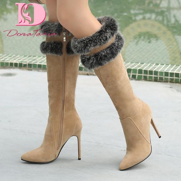 boots doratasia plus size 32-46 ladies thin high heels knee pointed teo zipper women 2021 party shoes woman, Black
boots doratasia plus size 32-46 ladies thin high heels knee pointed teo zipper women 2021 party shoes woman, Black