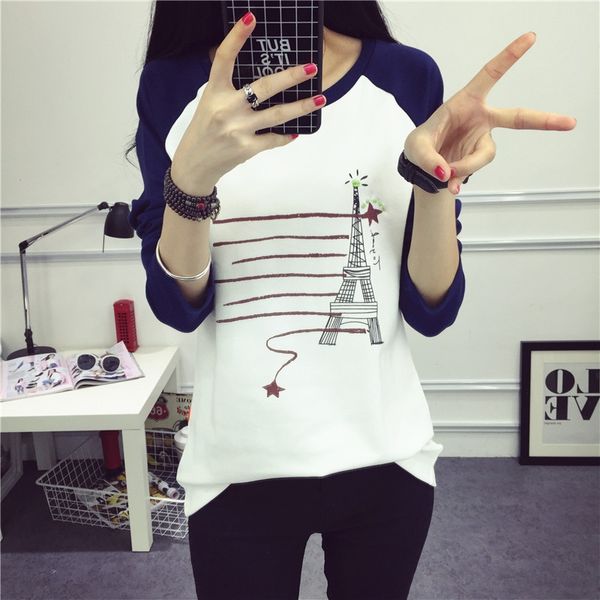 new autumn 2019 underpants t-shirt underpants korean large women's wear students' shoulder length loose long sleeve t-shirt and wo, White
new autumn 2019 underpants t-shirt underpants korean large women's wear students' shoulder length loose long sleeve t-shirt and wo, White
