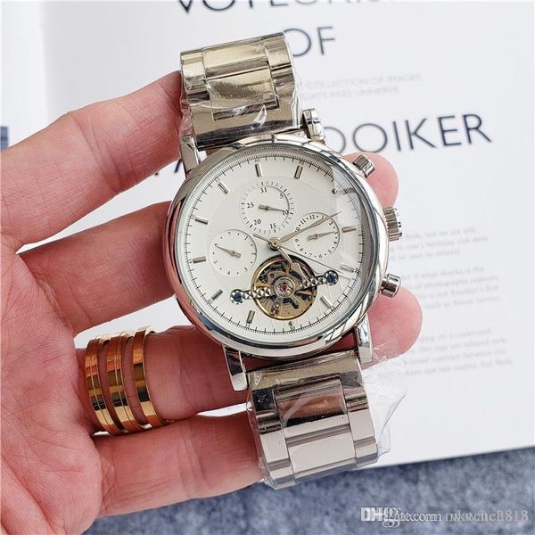 fashion mens classic design watch stainless steel all dial work automatic movement mechanical male wristwatch quality watches watch, Slivery;brown
fashion mens classic design watch stainless steel all dial work automatic movement mechanical male wristwatch quality watches watch, Slivery;brown