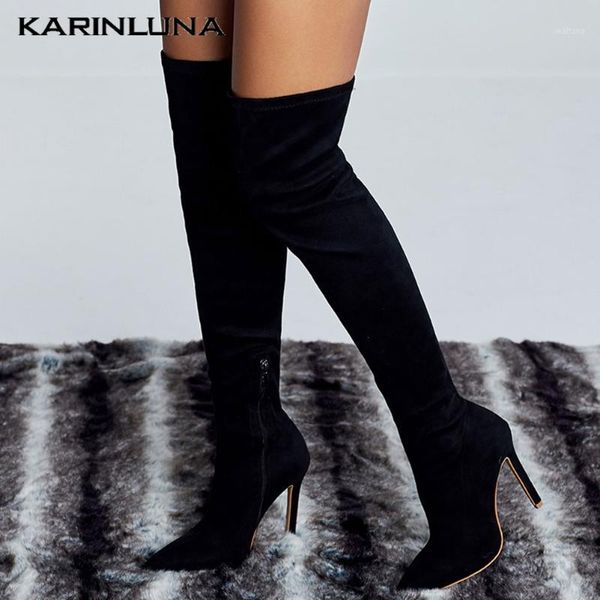 dropship high heels winter autumn woman boots solid flock thin high heels over-the-knee pointed toe1, Black
dropship high heels winter autumn woman boots solid flock thin high heels over-the-knee pointed toe1, Black