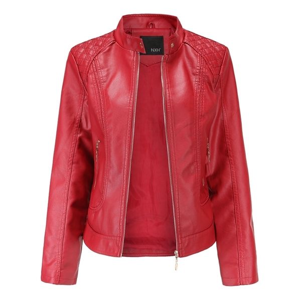 2020 leather jacket women zippers spring autumn women's pu leather jacket mandarin collar red motor biker coat female oversized 201124, Black
2020 leather jacket women zippers spring autumn women's pu leather jacket mandarin collar red motor biker coat female oversized 201124, Black
