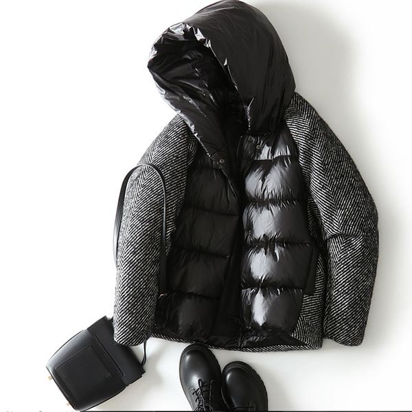 women's down coat short duck down puffer jacket 2020 new loose winter female parkas snow outwear oversize short black coatsx1016, Black;brown
women's down coat short duck down puffer jacket 2020 new loose winter female parkas snow outwear oversize short black coatsx1016, Black;brown