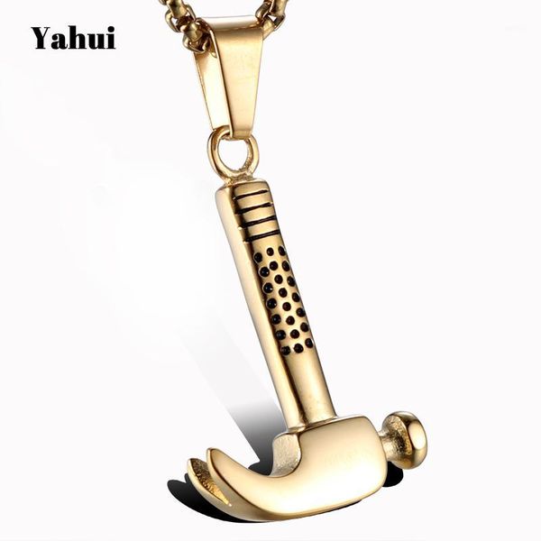 yahui stainless steel gold men's hammer necklace simple friends pendant gifts for men accessories1, Silver
yahui stainless steel gold men's hammer necklace simple friends pendant gifts for men accessories1, Silver