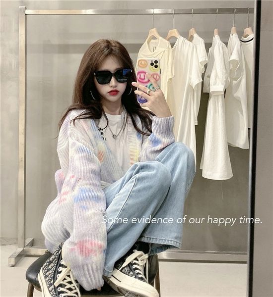 hapqo tie-dyed autumn internet celebrity temperament lazy 2020 loose slimming style long sleeve coat coatknitted cardigan coat c322a vcdtg, White;black
hapqo tie-dyed autumn internet celebrity temperament lazy 2020 loose slimming style long sleeve coat coatknitted cardigan coat c322a vcdtg, White;black