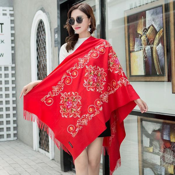 scarves wrap women embroidery imitation cashmere scarf winter warm tassels shawl fashion long, Blue;gray
scarves wrap women embroidery imitation cashmere scarf winter warm tassels shawl fashion long, Blue;gray