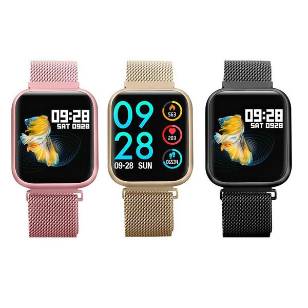 p80 smart watch ip68 waterproof heart rate monitor fitness tracker blood pressure smartwatch women men electronics sport wrist watch 
p80 smart watch ip68 waterproof heart rate monitor fitness tracker blood pressure smartwatch women men electronics sport wrist watch
