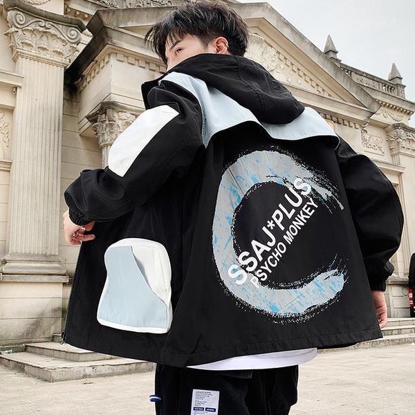men's jackets us size cargo men casual autumn coat streetwear patchwork hoody jacket windbreaker male hip hop wind breaker dg2661, Black;brown
men's jackets us size cargo men casual autumn coat streetwear patchwork hoody jacket windbreaker male hip hop wind breaker dg2661, Black;brown