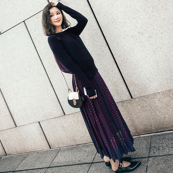 2019 весной и осенью новый длинная юбка overskirt overskirtknitted сшивание поддельные из двух частей платье в горошек печатных шифон пассив, Black;gray
2019 весной и осенью новый длинная юбка overskirt overskirtknitted сшивание поддельные из двух частей платье в горошек печатных шифон пассив, Black;gray