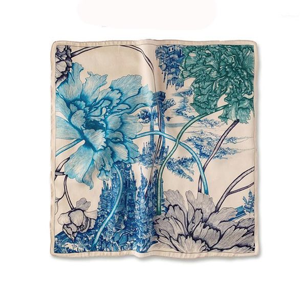 &dolphin small square scarf 53x53cm 100% nature silk blue flower spring bandanas vintage headbands bag scarf kerchief1, Blue;gray
&dolphin small square scarf 53x53cm 100% nature silk blue flower spring bandanas vintage headbands bag scarf kerchief1, Blue;gray