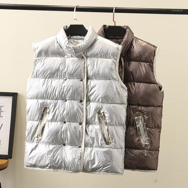 women's vests winter casual 2021 plus size clothing fashion loose filling sustans thick warm padded coats women b3-80771, Black;white
women's vests winter casual 2021 plus size clothing fashion loose filling sustans thick warm padded coats women b3-80771, Black;white