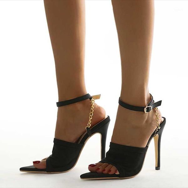 sandals 2021 suede fashion pointed toe flock upper high heeled for women ankle buckle back chain casual1, Black
sandals 2021 suede fashion pointed toe flock upper high heeled for women ankle buckle back chain casual1, Black