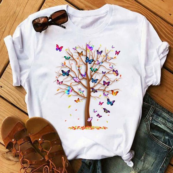 fashion women butterfly tree print harajuku summer tshirts casual round neck short sleeve female tee shirt drop ship, White
fashion women butterfly tree print harajuku summer tshirts casual round neck short sleeve female tee shirt drop ship, White