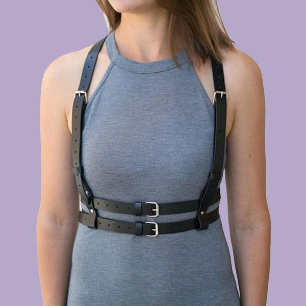 women's leather belt handmade body straps harness bondage women chest cage punk garter belt gothic waist, Black;brown
women's leather belt handmade body straps harness bondage women chest cage punk garter belt gothic waist, Black;brown
