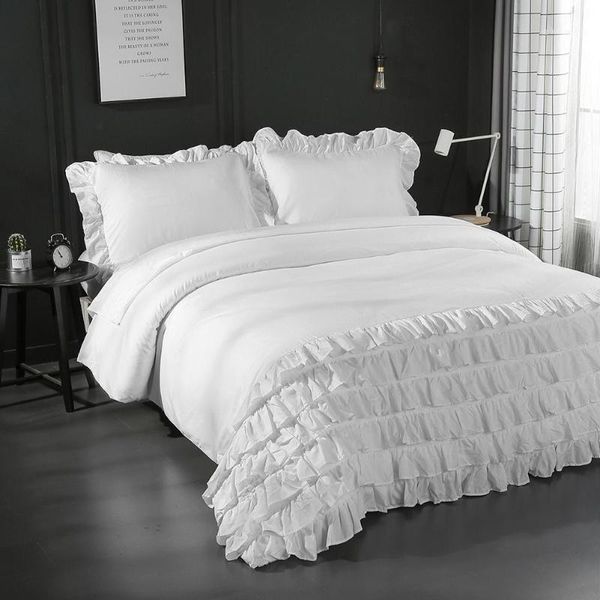 3 pcs/set modern style ruffle polyester bedding set pillowcase duvet cover pleated lace bedding sets1
3 pcs/set modern style ruffle polyester bedding set pillowcase duvet cover pleated lace bedding sets1