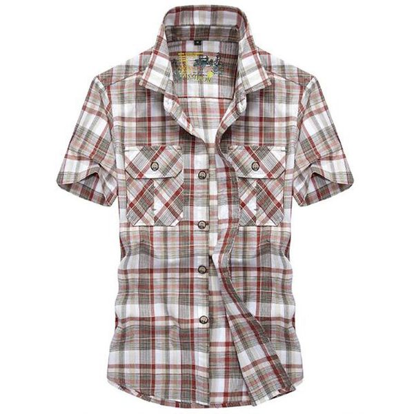 2021 new casual brand cotton short shirt loose young summer chess plus size pd46, White
2021 new casual brand cotton short shirt loose young summer chess plus size pd46, White