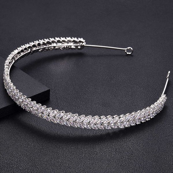 janekelly crystal ladies wedding band headpieces with cube zircon wholesale bridal hair accessories headdress bridal hair tiaras, Silver
janekelly crystal ladies wedding band headpieces with cube zircon wholesale bridal hair accessories headdress bridal hair tiaras, Silver