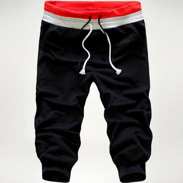 fashion men pants solid color elastic sweatpants three quarter troursers boys casual beach pants ssa-19ing1, White;black
fashion men pants solid color elastic sweatpants three quarter troursers boys casual beach pants ssa-19ing1, White;black