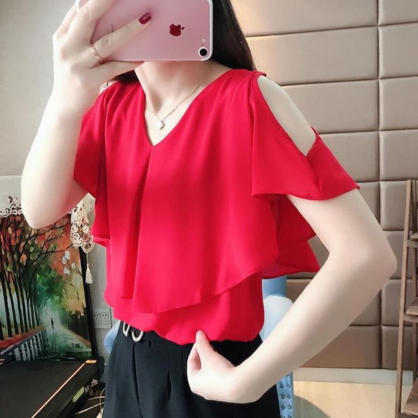 off shoulder women spring summer style chiffon blouses shirts lady casual short sleeve o-neck blusas zz0706, White
off shoulder women spring summer style chiffon blouses shirts lady casual short sleeve o-neck blusas zz0706, White