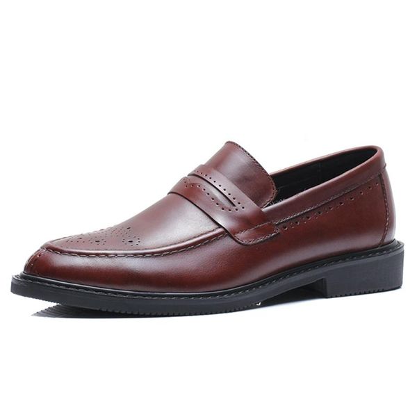 eshine guss 2020 new summer breathable business casual shoes brock korean version of the trend of british men's shoes, Black
eshine guss 2020 new summer breathable business casual shoes brock korean version of the trend of british men's shoes, Black