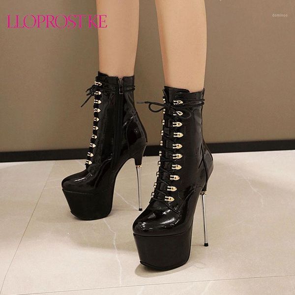 lloprost ke women patent leather ankle boots thin heel shoes women platform black sliver shoes super high heels short boots1
lloprost ke women patent leather ankle boots thin heel shoes women platform black sliver shoes super high heels short boots1