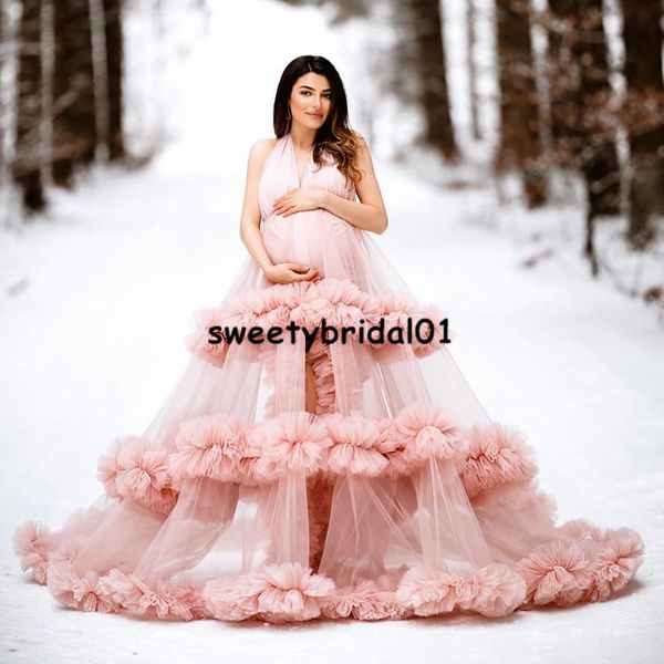 pink prom dress for pregnant women 2021 v neck a line ruffles cloud train split evening party gowns maternity dress, Black
pink prom dress for pregnant women 2021 v neck a line ruffles cloud train split evening party gowns maternity dress, Black