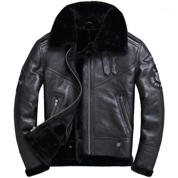 men's leather & faux 2021 black men natural short shearling plus size xxxxl genuine sheepskin slim fit winter thick coat 1
men's leather & faux 2021 black men natural short shearling plus size xxxxl genuine sheepskin slim fit winter thick coat 1
