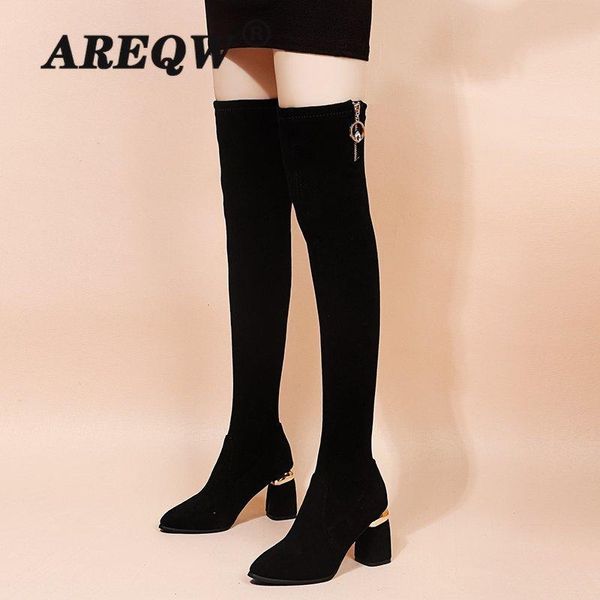 areqw solid black long boots over the knee winter shoes woman warm long boots over the knee slim thighs comfort square
areqw solid black long boots over the knee winter shoes woman warm long boots over the knee slim thighs comfort square