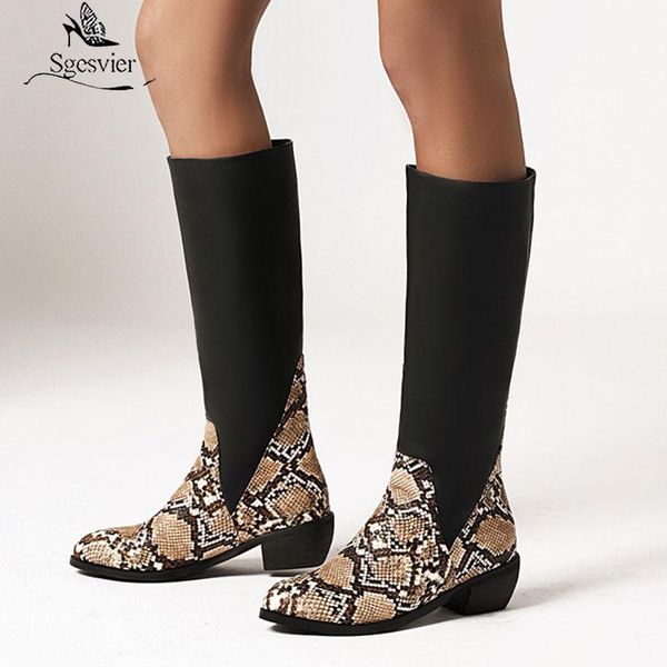 sgesvier womens round toe snake patter stitching pu leather knee thigh high boots chunky heel pull on shoes riding plus size1, Black
sgesvier womens round toe snake patter stitching pu leather knee thigh high boots chunky heel pull on shoes riding plus size1, Black