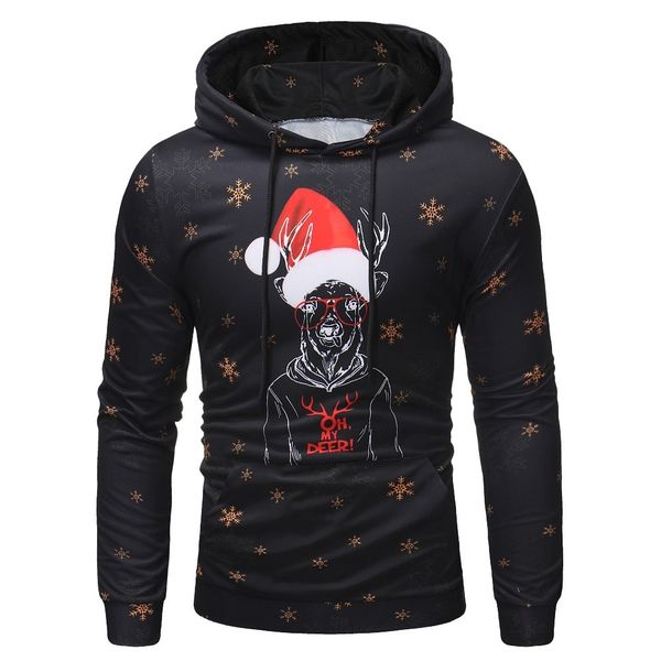new fashion christmas style winter sweatshirt red xmas cap deer temporary printed men's long sleeve asian hat, Black
new fashion christmas style winter sweatshirt red xmas cap deer temporary printed men's long sleeve asian hat, Black
