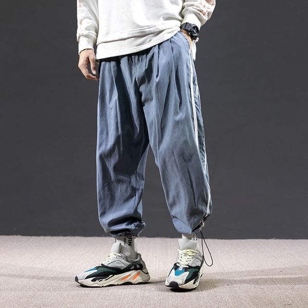 autumn new casual loose wide leg legged corset men's large handsome sports pants korean fashion overalls, Black
autumn new casual loose wide leg legged corset men's large handsome sports pants korean fashion overalls, Black