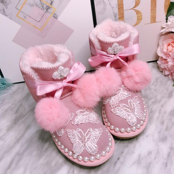 2020 snow hairball heavy little fairy butterfly embroidered tube big boots cotton new pink winter ntzp, Black
2020 snow hairball heavy little fairy butterfly embroidered tube big boots cotton new pink winter ntzp, Black
