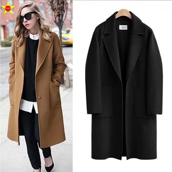l-5xl plus size casual women wool coat 2017 winter fashion loose elegant jacket single breasted extra large woolen coat, Black
l-5xl plus size casual women wool coat 2017 winter fashion loose elegant jacket single breasted extra large woolen coat, Black