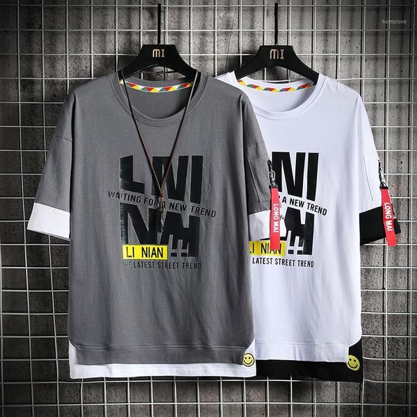 patchwork short sleeve tshirts men hip hop casual cotton tees streetwear 2020 summer t shirts1, White;black
patchwork short sleeve tshirts men hip hop casual cotton tees streetwear 2020 summer t shirts1, White;black