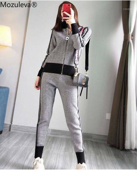 mozuleva new winter woman tracksuit geometric stripeturtleneck zipper knitted cardigans+women two piece pants sets1, White
mozuleva new winter woman tracksuit geometric stripeturtleneck zipper knitted cardigans+women two piece pants sets1, White