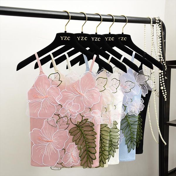 summer womens knitting camis patched embroideried floral mesh tank for female drop shipping good quality, White
summer womens knitting camis patched embroideried floral mesh tank for female drop shipping good quality, White