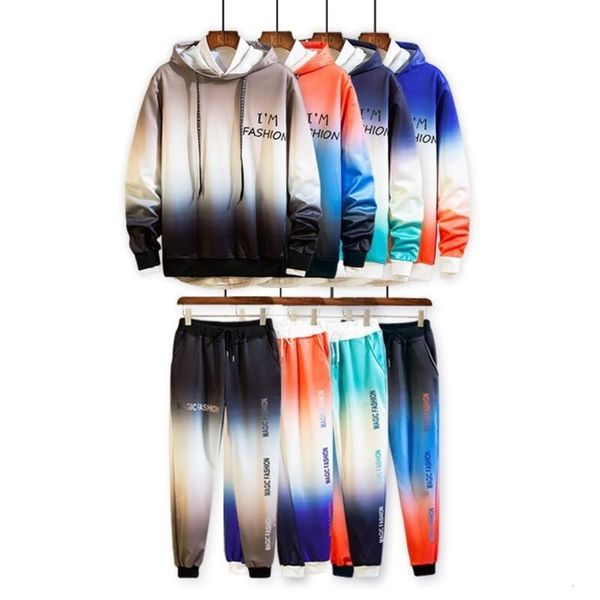 t-shirt gradual autumn long sweater sleeve hooded new trend men's casual sports suit, Gray
t-shirt gradual autumn long sweater sleeve hooded new trend men's casual sports suit, Gray