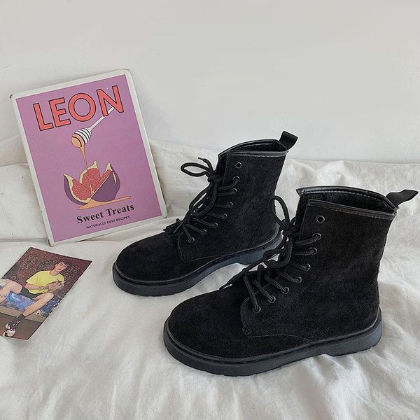 dull polish plus velvet martin boots women's winter retro street snap locomotive ankle boots lady shoes -40, Black
dull polish plus velvet martin boots women's winter retro street snap locomotive ankle boots lady shoes -40, Black