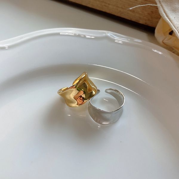 new minimalism 925 sterling silver handmade vintage jewelry american european designer irregular shape adjustable rings gold rhodium color
new minimalism 925 sterling silver handmade vintage jewelry american european designer irregular shape adjustable rings gold rhodium color