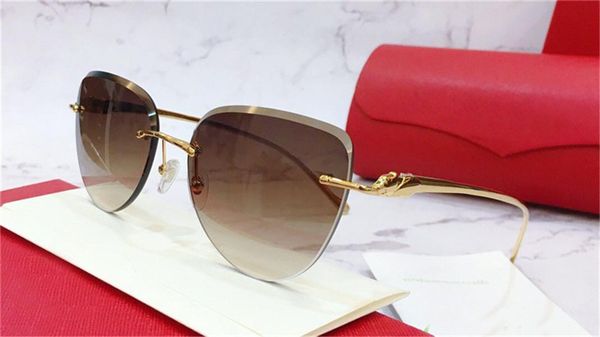 new fashion women sunglasses 0032 cutting lens charming cat eye frameless metal animal legs avant-garde design style uv 400 lens, White;black
new fashion women sunglasses 0032 cutting lens charming cat eye frameless metal animal legs avant-garde design style uv 400 lens, White;black