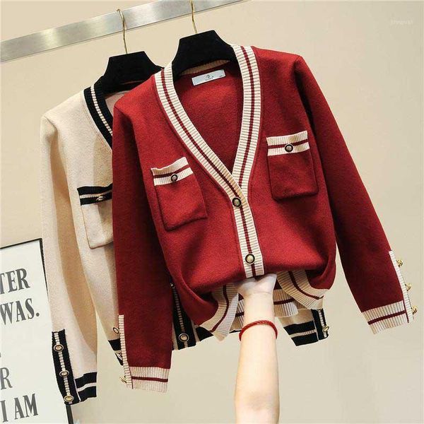 2020 cardigan women open stitch sweater pockets shawl warm coat long sleeved cardigan girl front buttons knitwear v neck jackets1, Black;brown
2020 cardigan women open stitch sweater pockets shawl warm coat long sleeved cardigan girl front buttons knitwear v neck jackets1, Black;brown