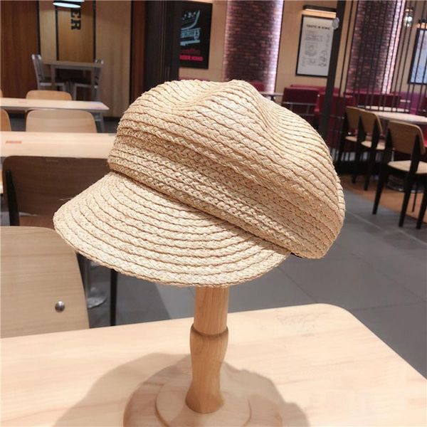 fashion womens mens raffia beret hat baker visor cap natural straw sunhats protection beach hat ladies breathable basecap, Blue;gray
fashion womens mens raffia beret hat baker visor cap natural straw sunhats protection beach hat ladies breathable basecap, Blue;gray