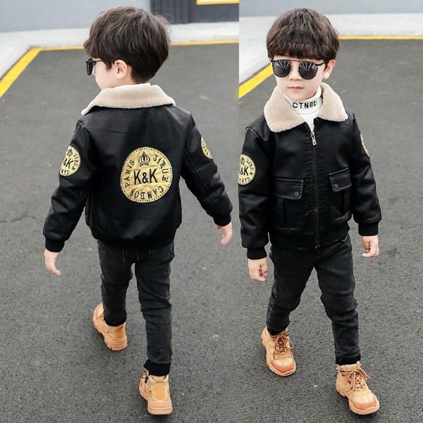 boys' leather jacket 2020 autumn and winter baby plus velvet leather jacket children's thick coat winter, Blue;gray
boys' leather jacket 2020 autumn and winter baby plus velvet leather jacket children's thick coat winter, Blue;gray