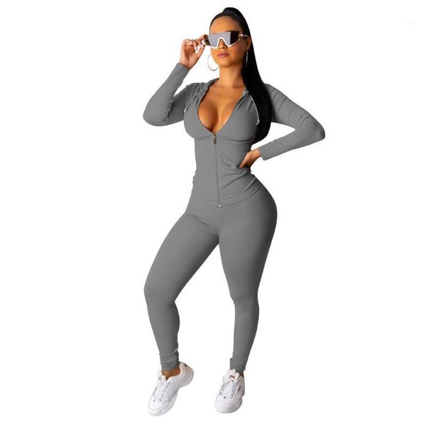 sports suits spring and autumn 2020 long sleeves women's fashion tights hat pocket zipper jacket two piece suit sportswear1, White
sports suits spring and autumn 2020 long sleeves women's fashion tights hat pocket zipper jacket two piece suit sportswear1, White